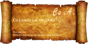Csizmazia Anikó névjegykártya